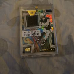 CeeDee Lamb Football Card Great Expectations Jersey Card