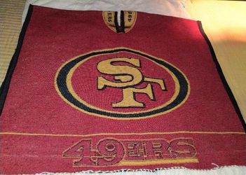 FIRM IN MERCED‼️San Francisco 49ers Woven Blanket Throw