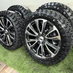 New 22 inch gm style wheels wrapped in 33x12.50R22 atturo MT tires 