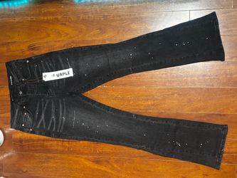 Black Purple Brand Jeans (Flared Slim fit)