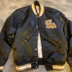 PRICE REDUCED!!!! RARE!!!! LIKE NEW CONDITION!!!! NEW ORLEANS SAINTS AUTHENTIC STARTER JACKET!!!!!!