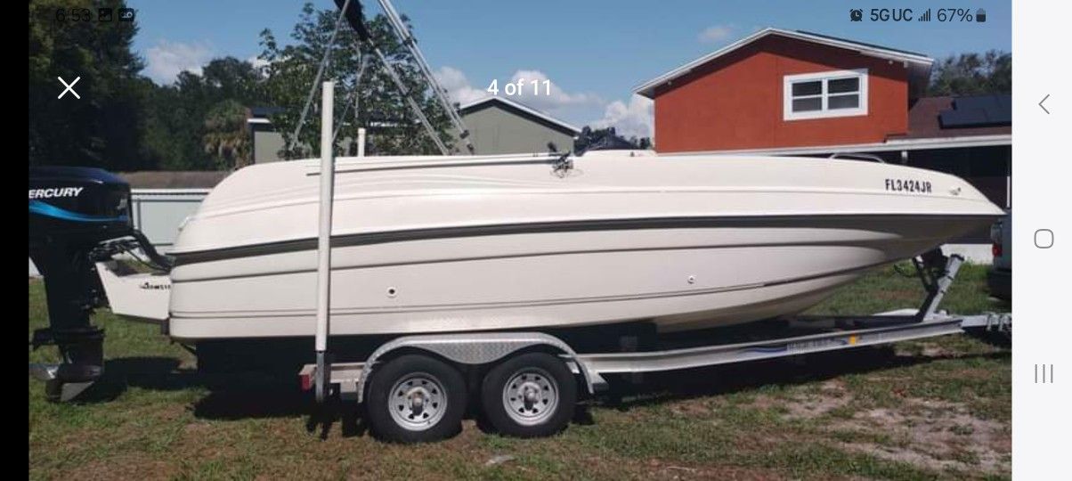 20 Ft Regal 2005 Mercury 150 Hp And Aluminum Trailer