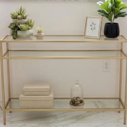Modern Glass Console Table - Moving Sale