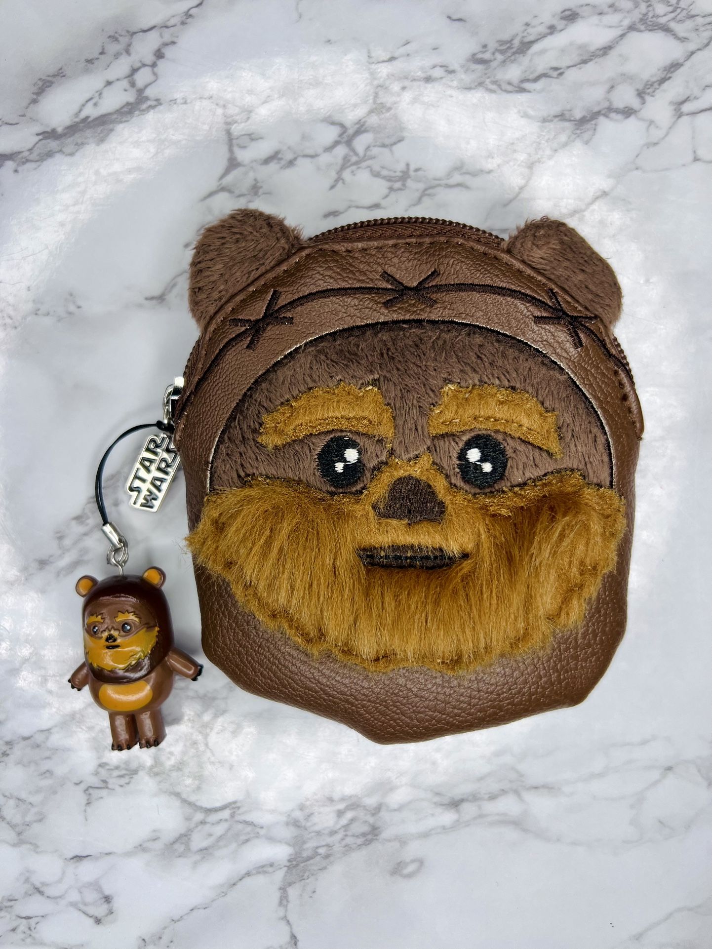 Loungefly Disney Star Wars Ewok Wicket Vintage Coin Purse With Charm