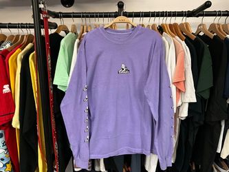 Jungles Jungles Purple Long Sleeve Graphic T-Shirt Size Medium