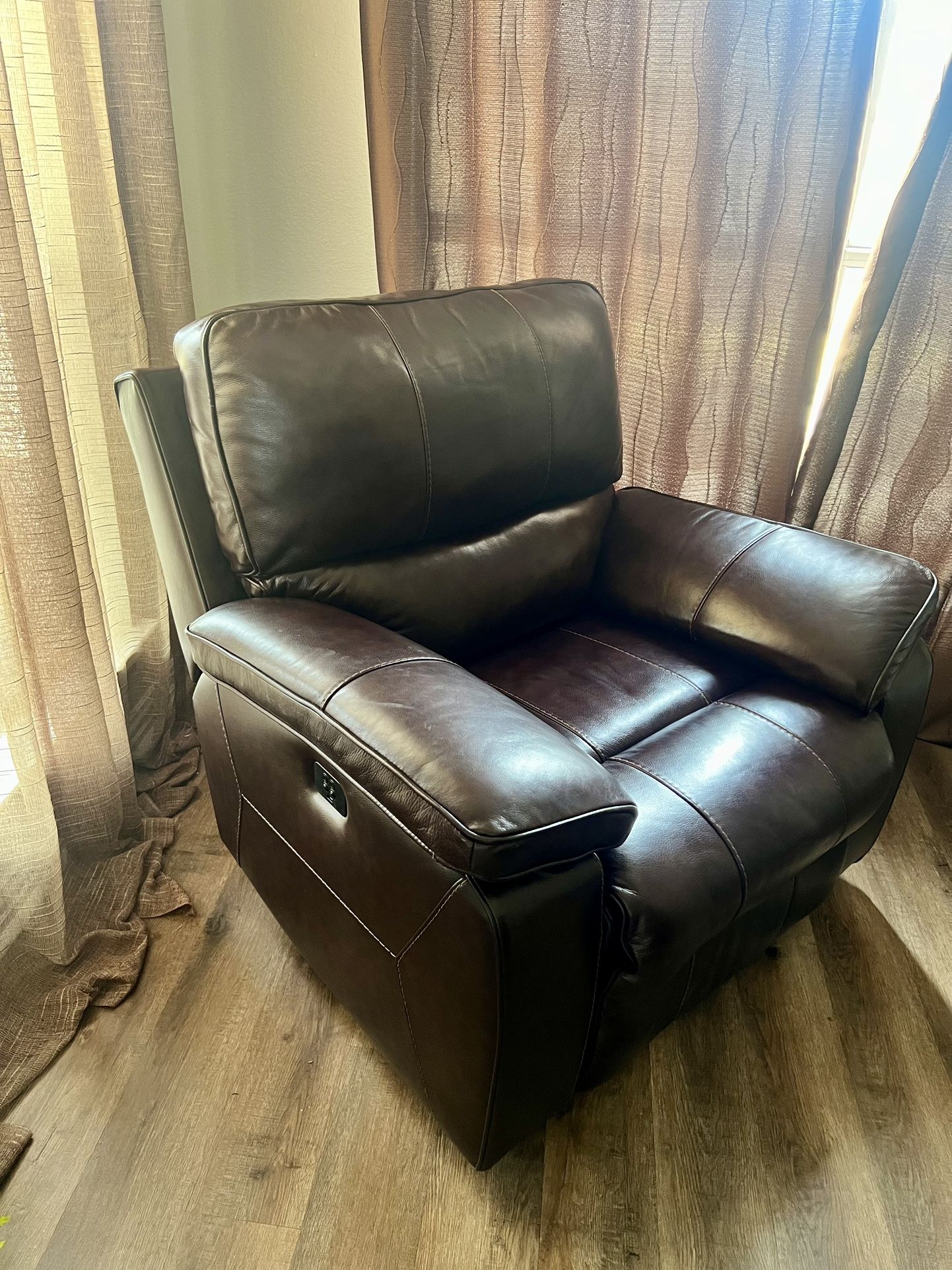 Leather Power Recliner