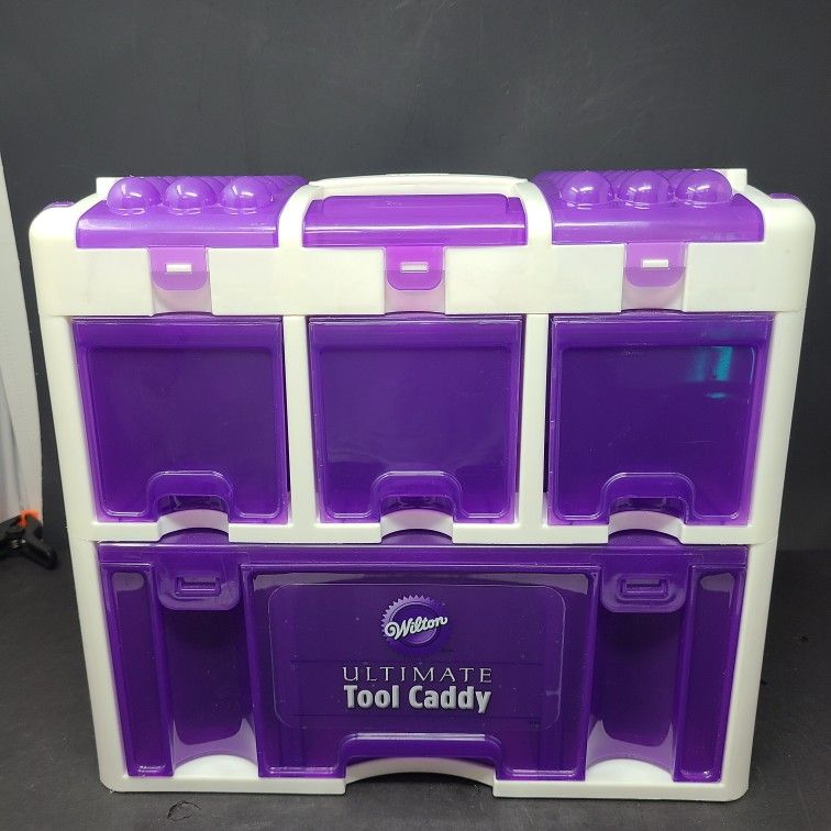 WILTON Ultimate Tool Caddy Organizer For Cake Decorating 14" x 7.5" x 12" tall