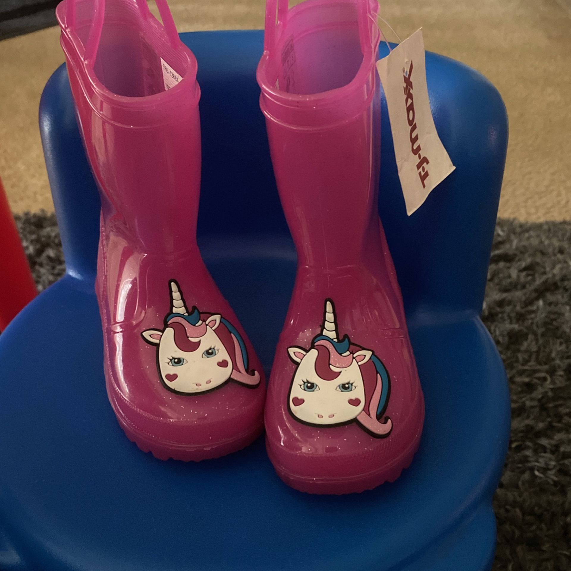 Unicorn Rain Boots Size 6t Brand New