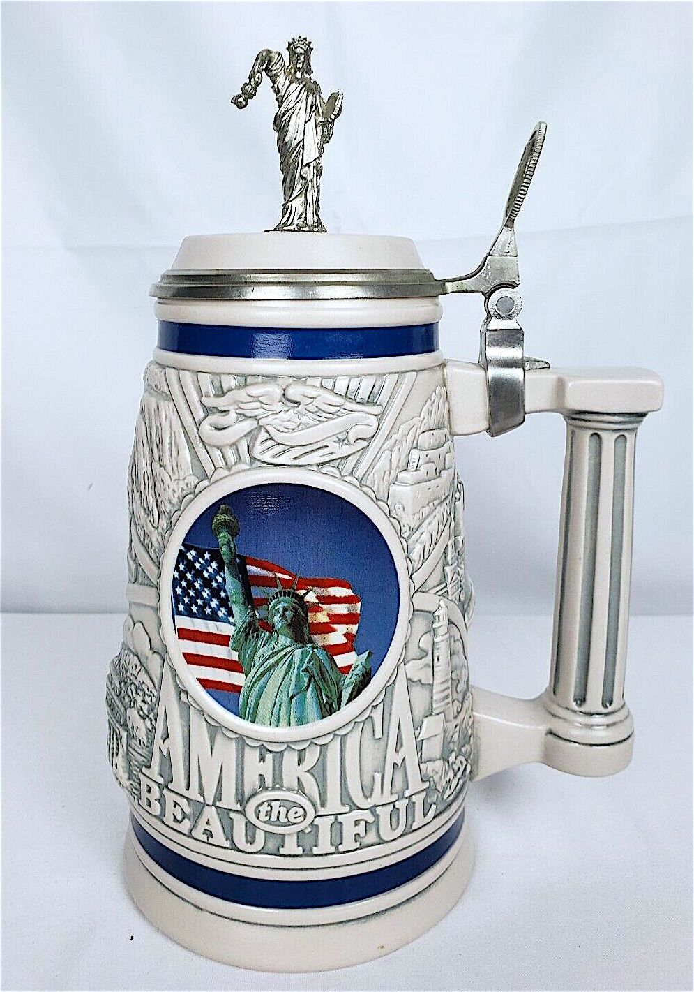"America the Beautiful" beer stein