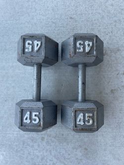 Dumbbells 45LB Pair