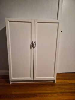 White Ikea Billy/Oxberg Storage Cabinet