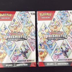 Pokemon TCG New and Sealed Prismatic Evolutions Booster Bundles