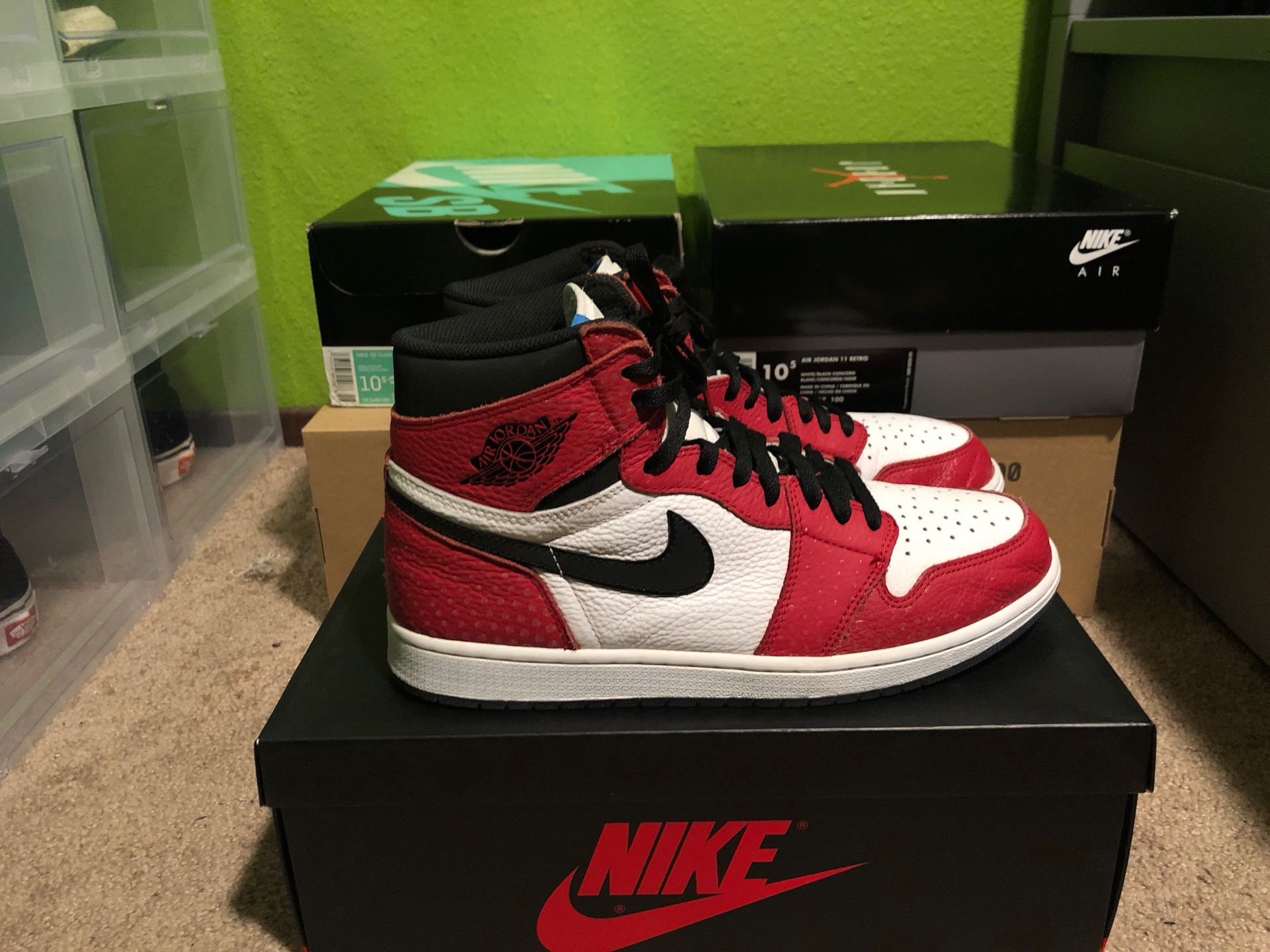 Jordan 1 High Origin Story (Spiderman)