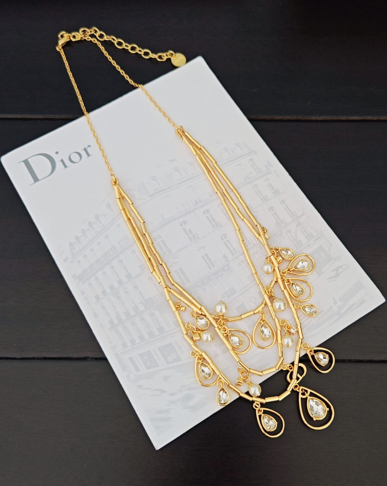 Designer's long necklace