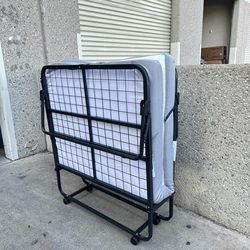 Rollaway and foldable bed twin size bed