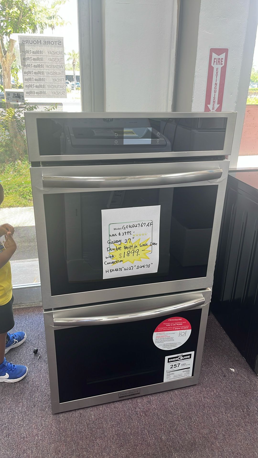 Double Oven 27” In New Open Box And 1 Year Warranty