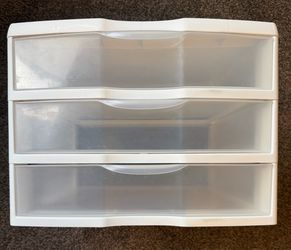 Sterilite 3-Drawer Storage Unit - Table Counter Desk Linen Closet