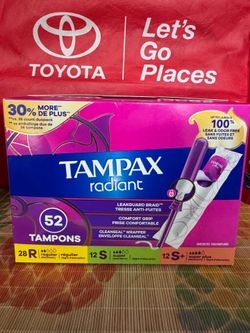 Tampax radiant tampons - variety pack
