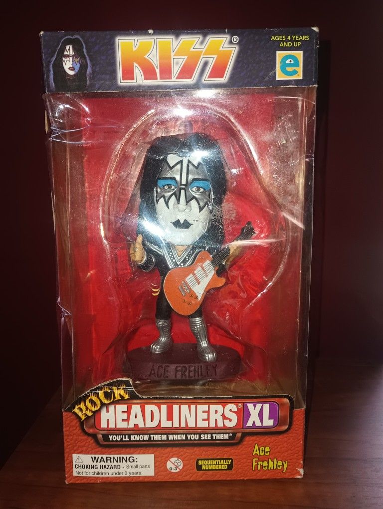 KISS Ace Frehley Headliners XL Statue UNOPENED 1999 Limited Edition