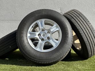 OEM 18" Toyota Tundra SR5 Wheels 5x150 Toyota Sequoia Rims Lexus LX Land Cruiser LT275/70R18 Tires