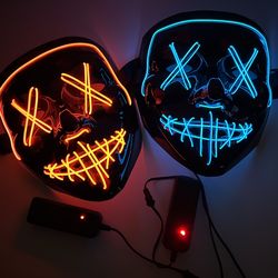 Red Light Up Mask