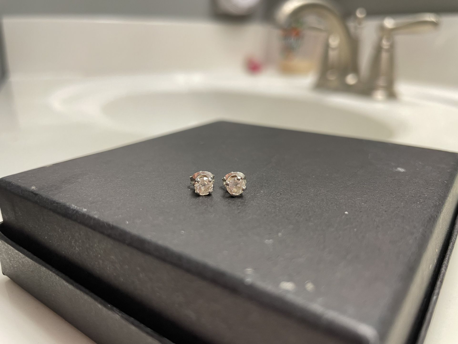.25 Carat Diamond Earrings White Gold