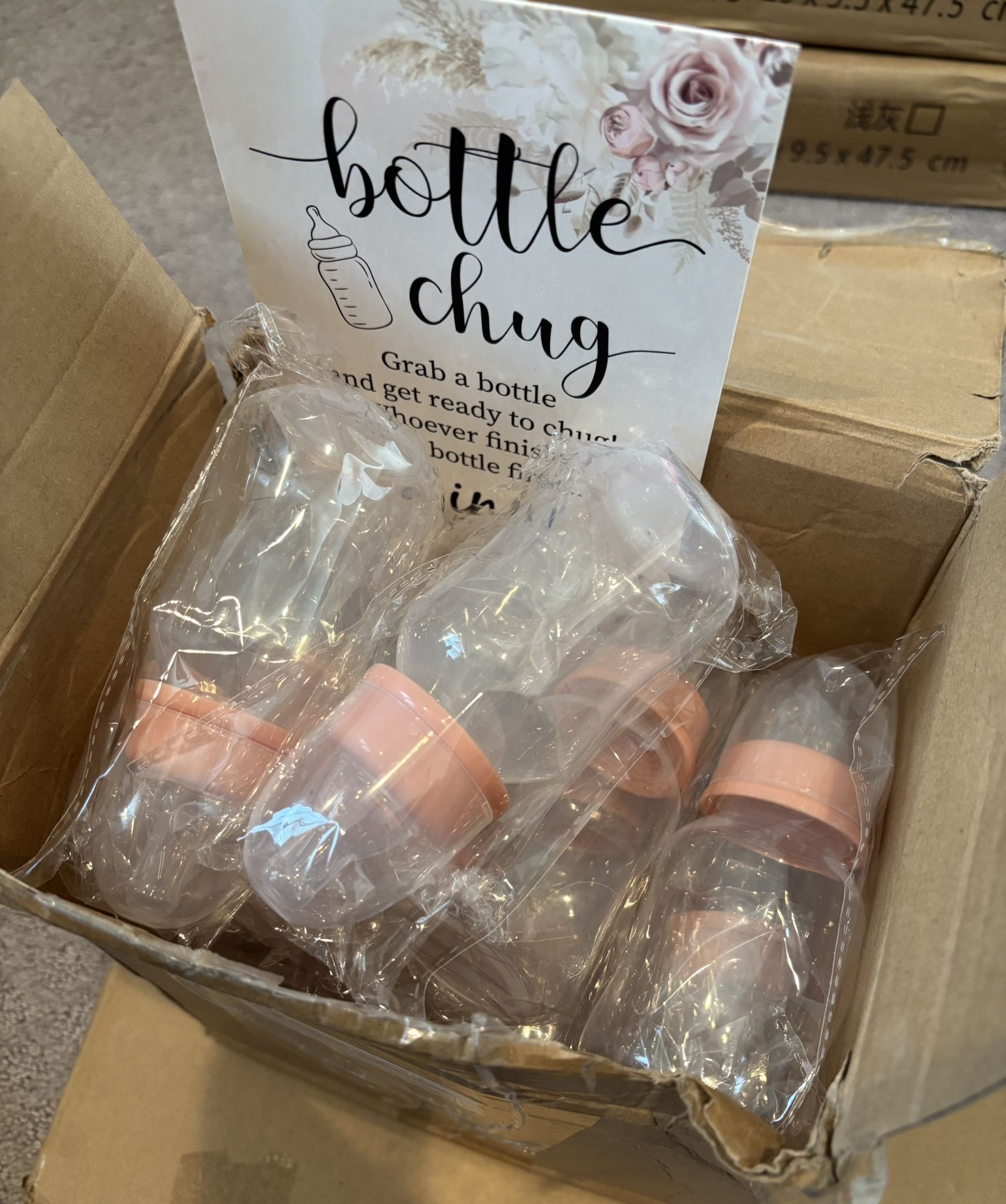 Baby Shower Bottle Chug Game