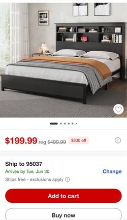 Queen bed frame new