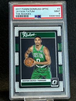 2017 Donruss Optic ☘️ Jayson Tatum ☘️ The Rookies PSA 9 Mint 💎 - Boston Celtics