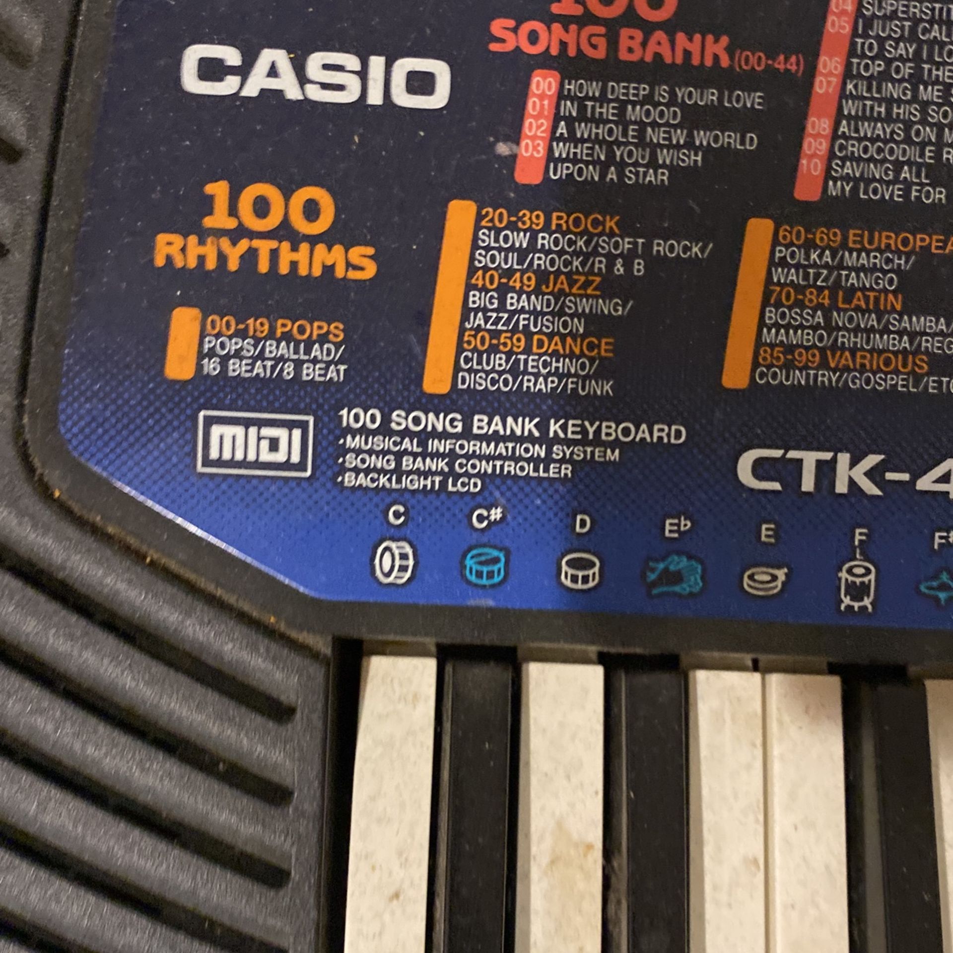 CASIO CTk-431 PIANO SYNTHESIZER (Professional)