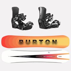Complete Burton Custom 162W Snowboard Setup + Size 13 Boots, Helmet, Googles & Gloves Bundle!