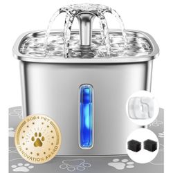  Stainless Steel Cat Water Fountain
