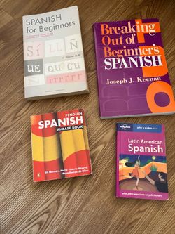 Spanish language learning books and phrase books
