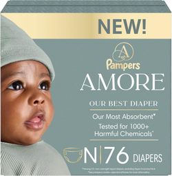 Pampers Amore 76 Count Size 0 Up To 10 Pounds