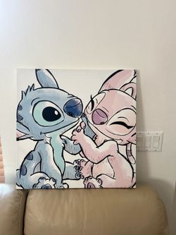 New Disney Stitch frame 23x23 in