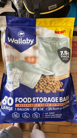 Wallaby Mylar Food Storage Bags