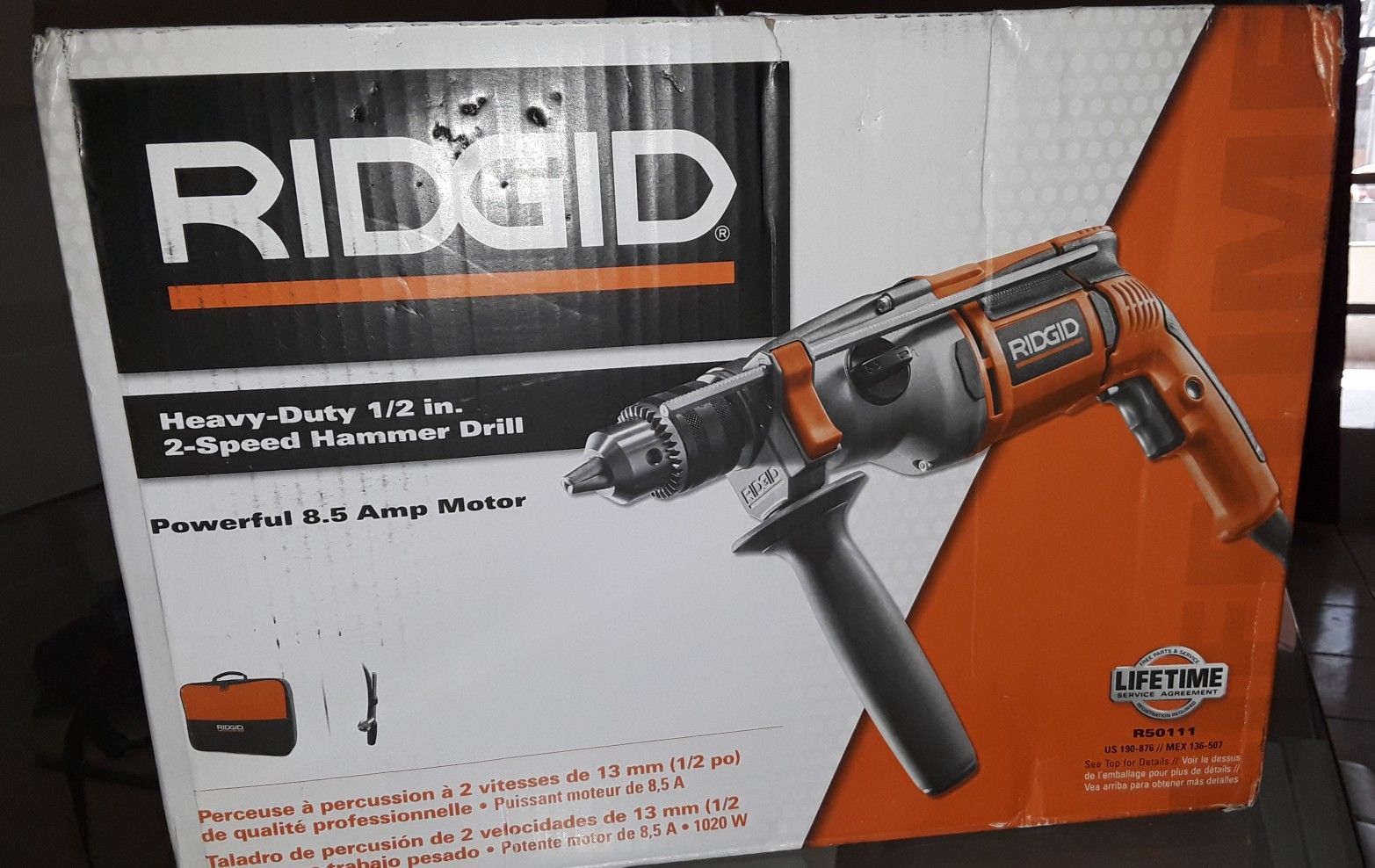 RIDGID 8.5 Amp Corded 1/2 in. Heavy-Duty Hammer Drill