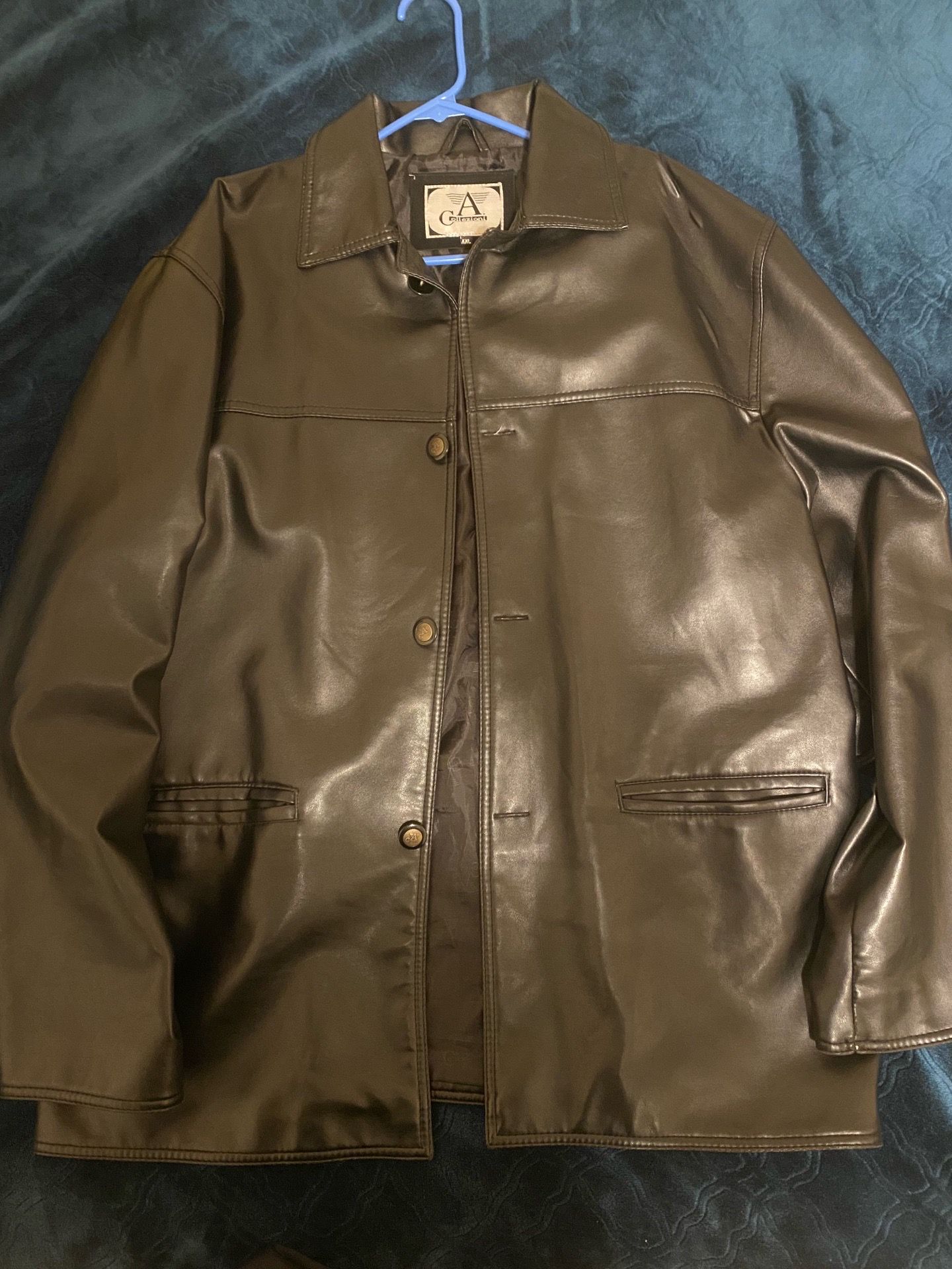 Armani Collezioni Black Leather Jacket