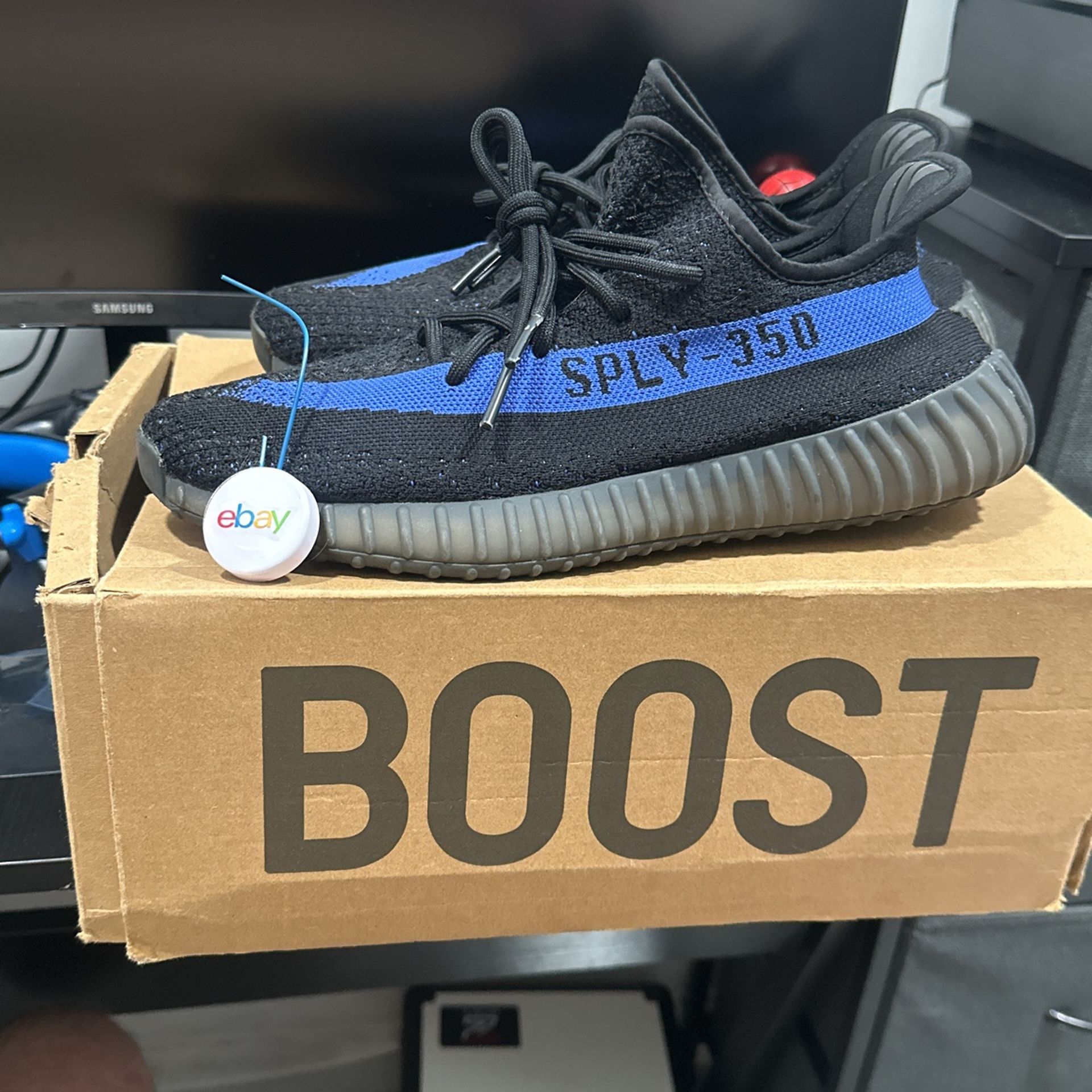 Adidas Yeezy 350 Boost Dazzling Blue Size 10.5 Og Box eBay...