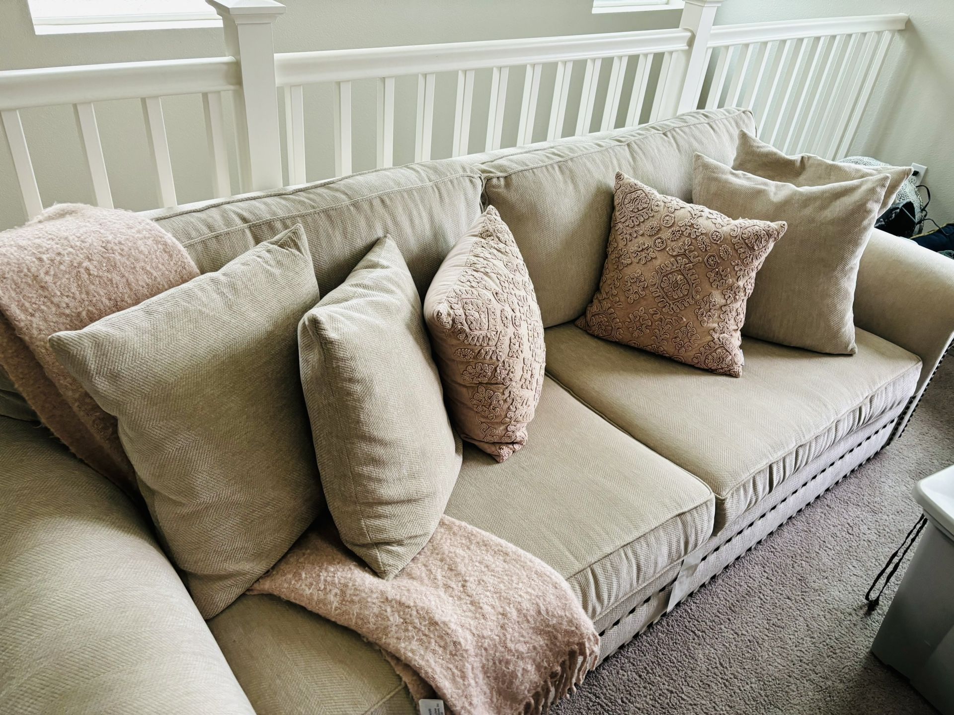 Beige Living Spaces Sofa