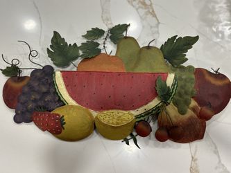  Fruit  3D Wall Metal Dale Toque Elegancia A Tu Hogar 
