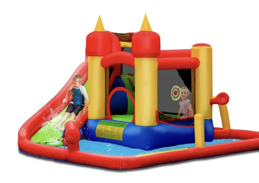 Costway Inflatable Water Slide Bounce House For Sale $91.00 50%+ OFF Retail $183.99 NEW IN BOX