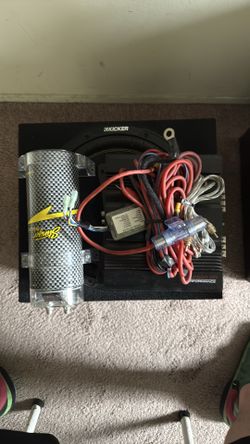Car Audio Bundle – Subwoofer, Amp, Capacitor, Wiring Kit