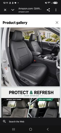 Giant Panda 2front seats faux leather car seat covers(firm price)