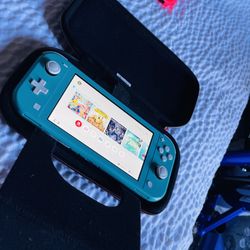 Nintendo Switch Lite Teal color With Shockproof Case