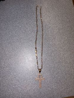 10k Gold Chain and Pendant / Cadena de Oro