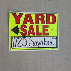 YARD SALE SATURDAY  1723 Sayabec St NW