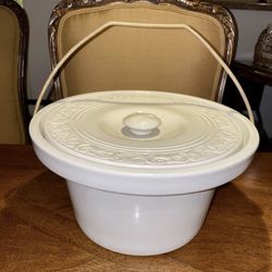 Antique White Gresley Ceramic Pot Made in England