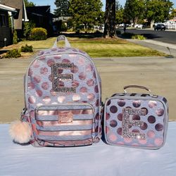 Girls Justice backpack & lunch box. 