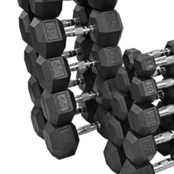 Brand New Hex Dumbbells All Sizes (5-100) CHEAP!!!